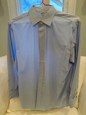 Brooks Brothers Light Blue Dress Shirt with Spread Collar